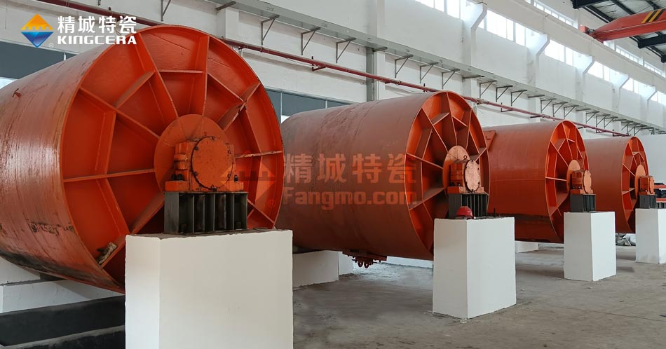 4008云顶集团特瓷新扩建中的5吨球磨机出产线